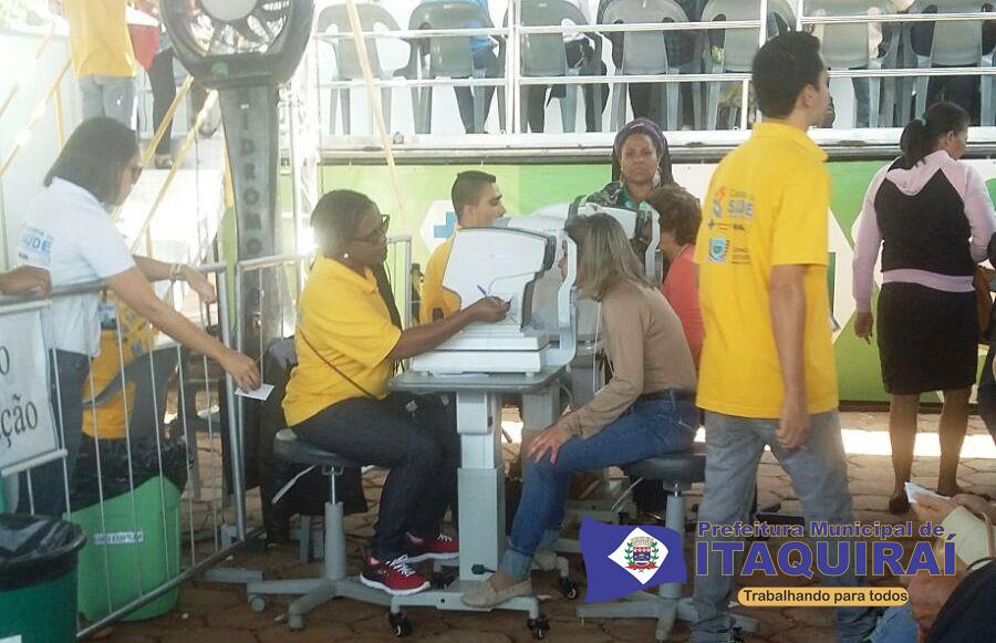 Paciente de itaquiraí é atendida pela caravana da saúde realizada pelo governo do estado em nova andradina