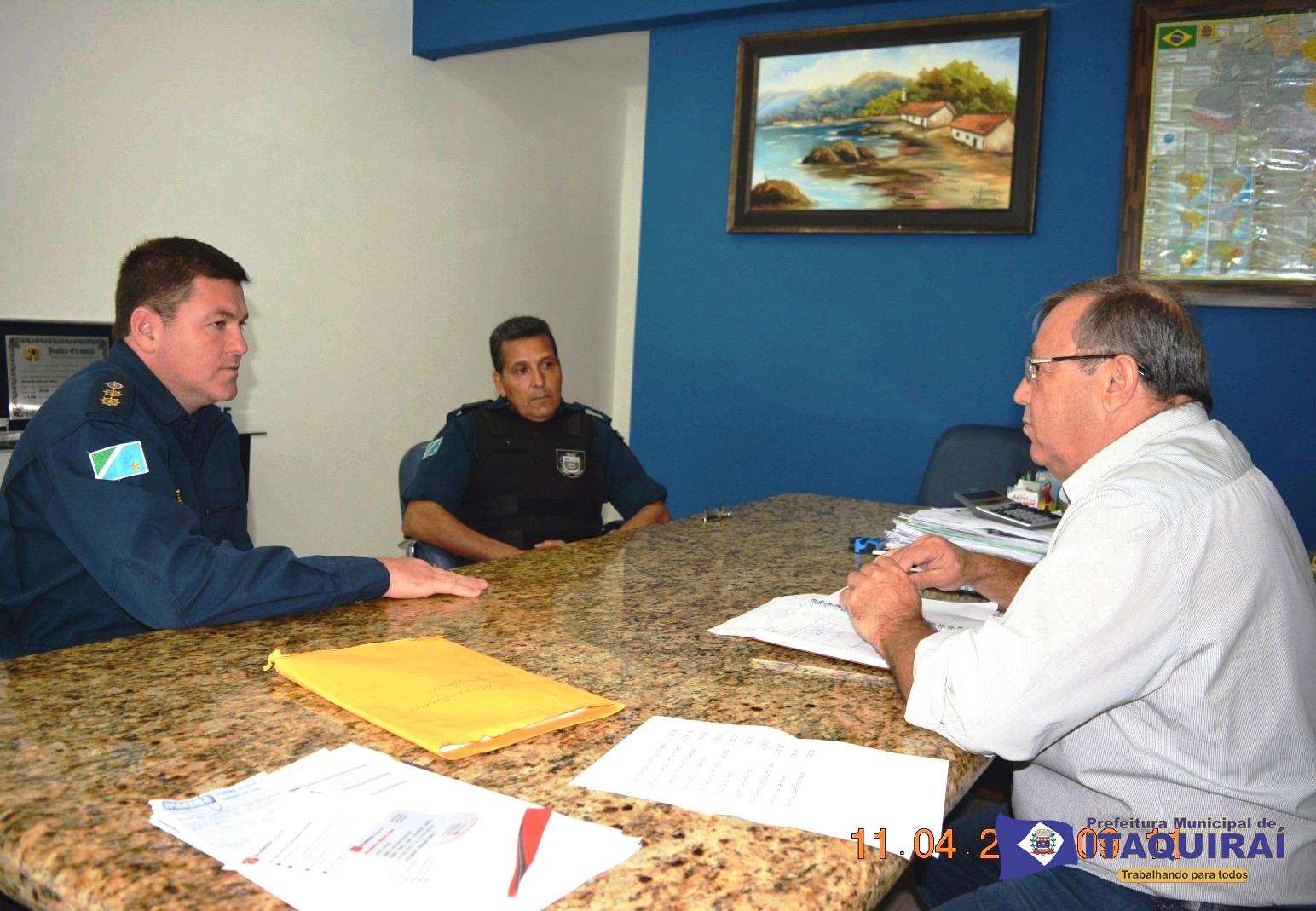 Prefeito Ricardo recebe Comando da PM e discute melhorias para a Segurança Pública