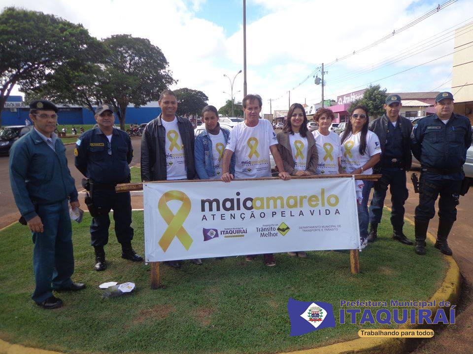 Prefeitura de Itaquiraí desenvolveu com sucesso a campanha Maio Amarelo