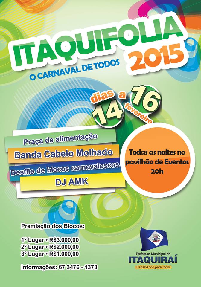 Começa neste sábado o carnaval de rua Itaquifolia