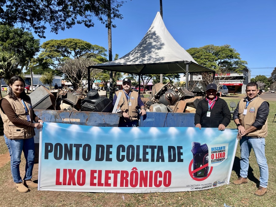 Prefeitura de Itaquiraí recolhe mais de duas toneladas de lixo eletrônico