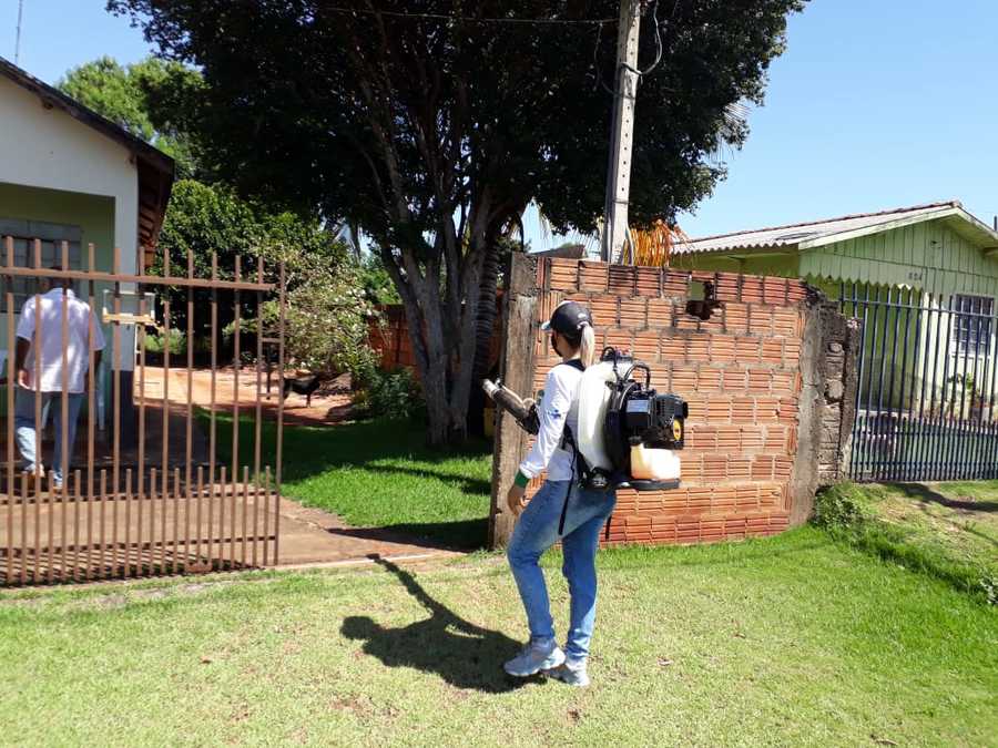 Controle de Vetores combate o mosquito Aedes Aegypti com pulverização de inseticida em toda a cidade
