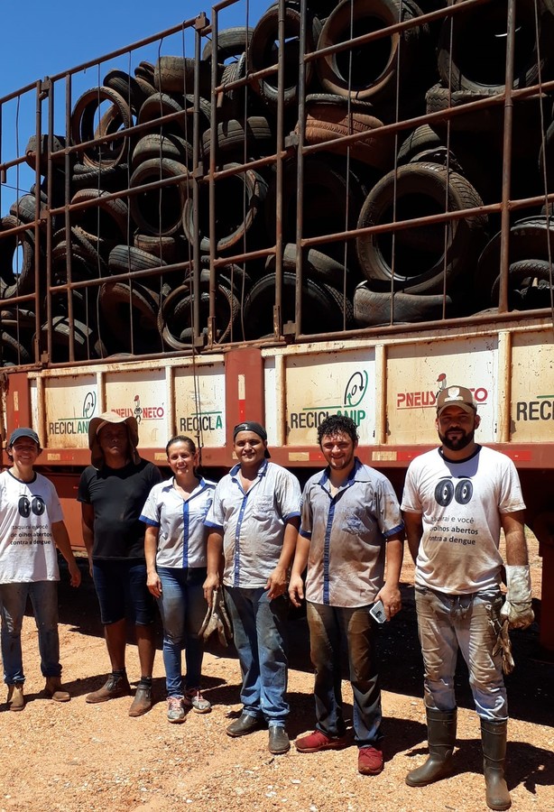 Controle de Vetores de Itaquiraí recolhe mais de 15 toneladas de pneus impróprios