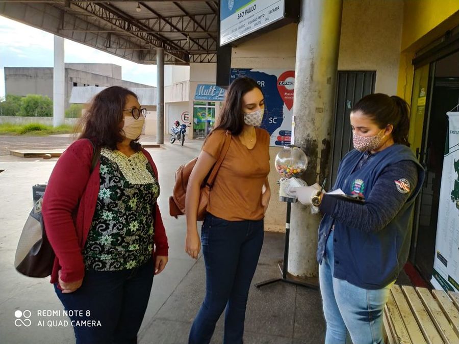 Prefeitura de Itaquiraí implanta Barreira Sanitária no terminal rodoviário