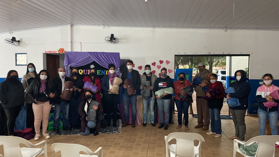 Ação social entre o a prefeitura de Itaquiraí e o governo do estado garante a de entrega cobertores para famílias em situação de vulnerabilidade