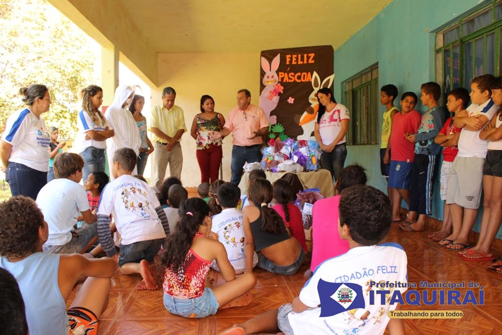 Prefeitura de Itaquiraí promove festa da Páscoa para 100 crianças