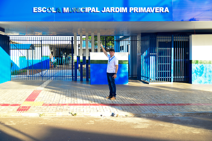 Reforma e ampliação da Escola Municipal Jardim Primavera está em fase final