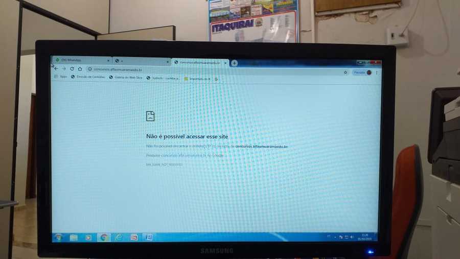 Alfa explica falha técnica sobre o site do concurso público que está “fora do ar”