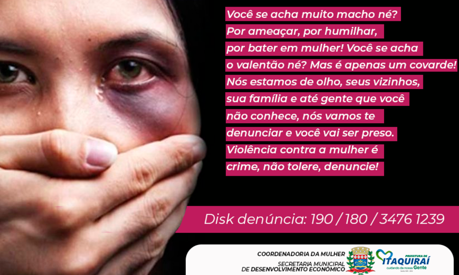 Prefeitura de Itaquiraí lança campanha de combate à violência contra a mulher