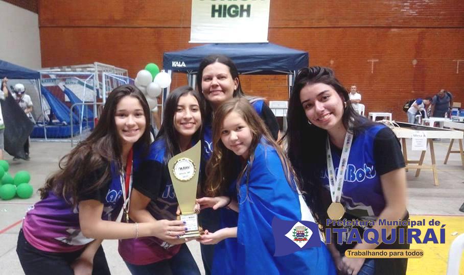 Itaquibots de Itaquiraí sagra-se campeã Nacional da Olimpíada Mundial de Robótica no Rio de Janeiro