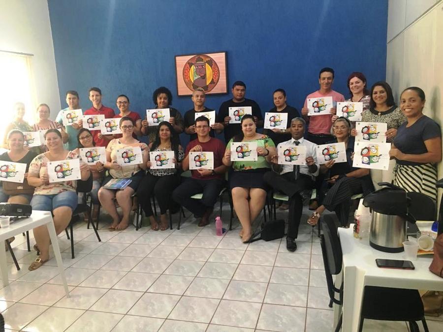 Servidores dos órgãos da Assistência Social diplomados na 1ª Formação do Serviço de Convivência e Fortalecimento de Vínculos.