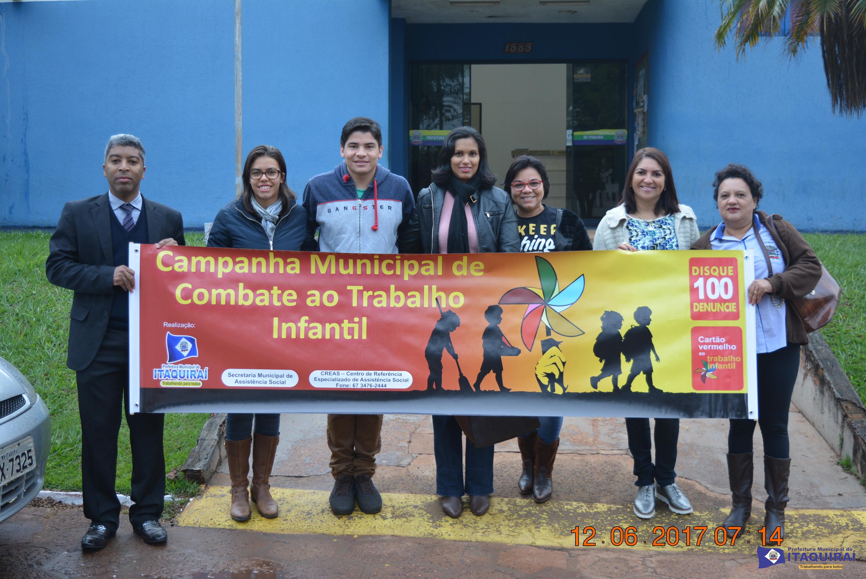 Prefeitura de Itaquiraí e parceiros lançam campanha de combate ao trabalho infantil