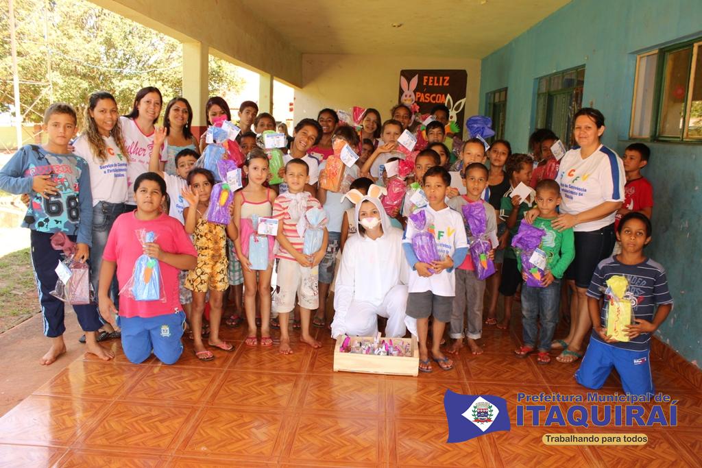 Prefeitura de Itaquiraí promove festa da Páscoa para 100 crianças