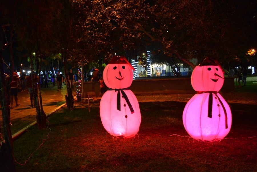 Prefeito Ricardo Fávaro abre o "Natal Iluminado" na praça Santos Tomazelli