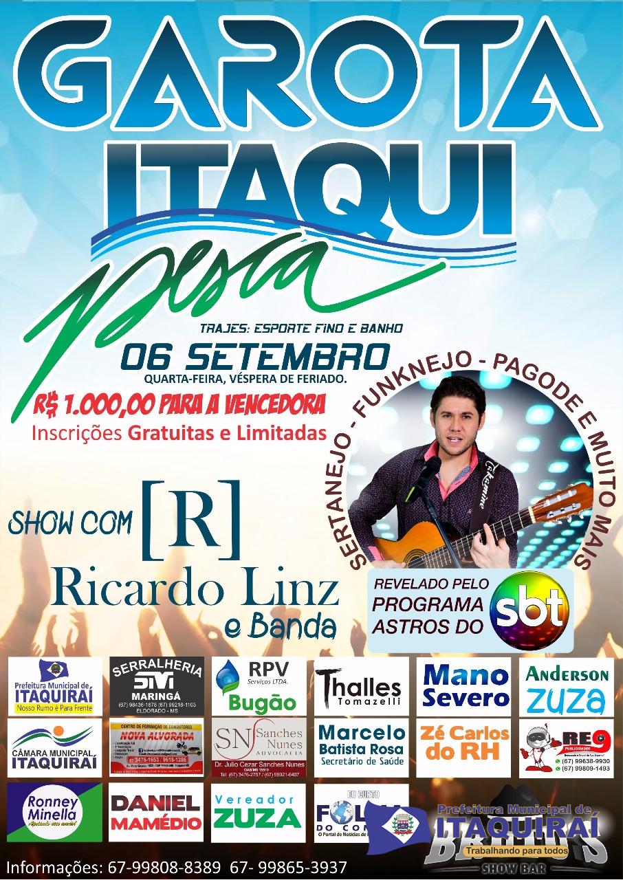 Prefeito Ricardo Fávaro confirma realização da Itaquipesca 2017. Festa será de 11 a 15 de outubro na Praia da Amizade