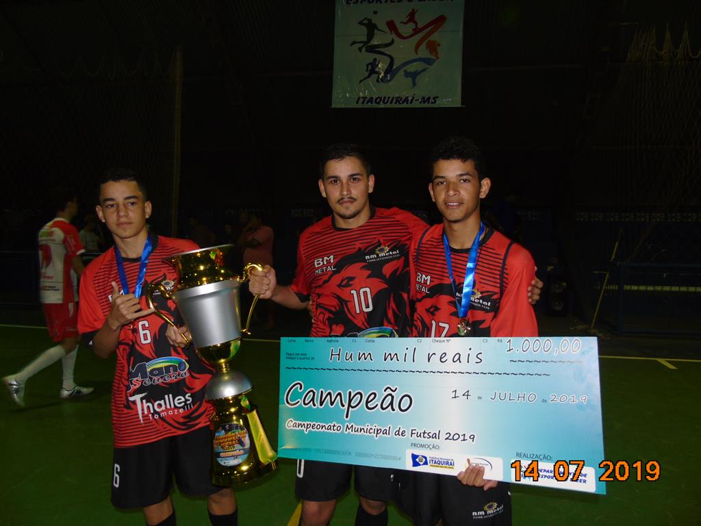 BM Metal vence a Online e leva o título do Campeonato de Futsal 2019 de Itaquiraí