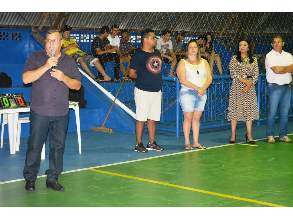 Prefeito Ricardo Fávaro abre o Campeonato Municipal de Futsal 2019