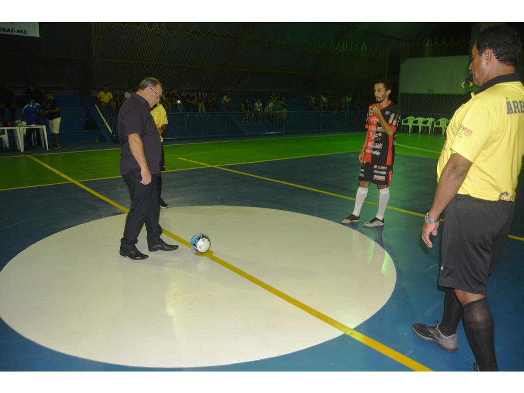 Prefeito Ricardo Fávaro abre o Campeonato Municipal de Futsal 2019