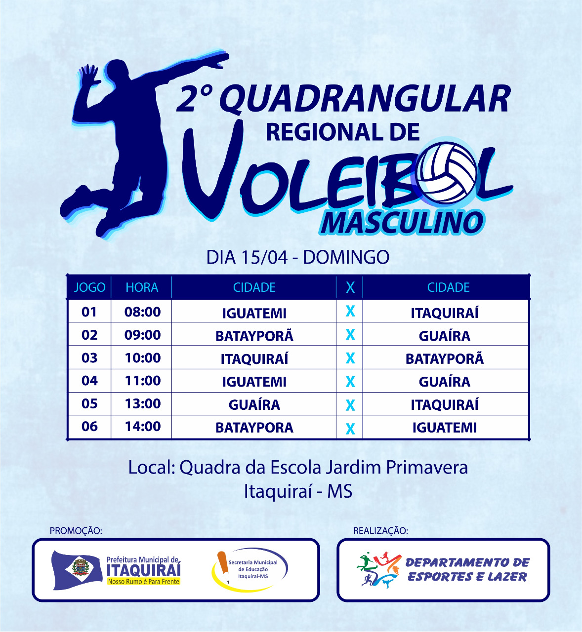 Duas competições movimentam o setor esportivo de Itaquiraí neste fim de semana