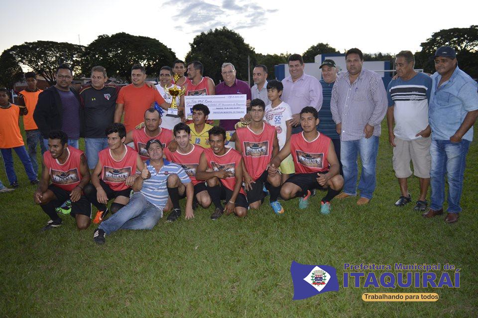 Equipe do Brutus vence a Online Informática e sagra-se campeã do Torneio de Futebol de Campo dos 37 anos de Itaquiraí