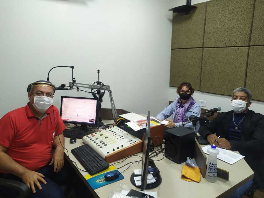 Locutor Marcão, Lucy Zampiva e Dr. Clodoaldo dos Santos.