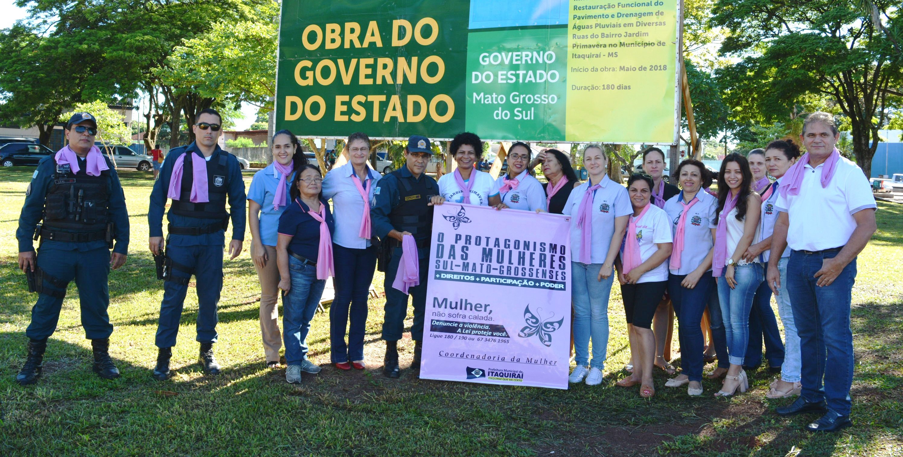 Coordenadoria da Mulher de Itaquiraí realiza blitz em alusão ao Dia Internacional da Mulher
