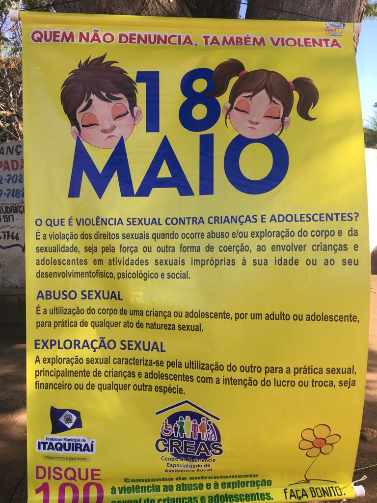 Itaquiraí realiza Campanha de Combate ao Abuso e Exploração Sexual de Crianças e Adolescentes