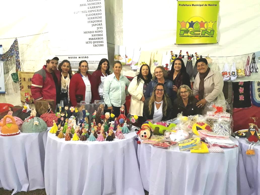 Itaquiraí participa da Expô Eldorado apresentando trabalhos das profissionais de artesanato