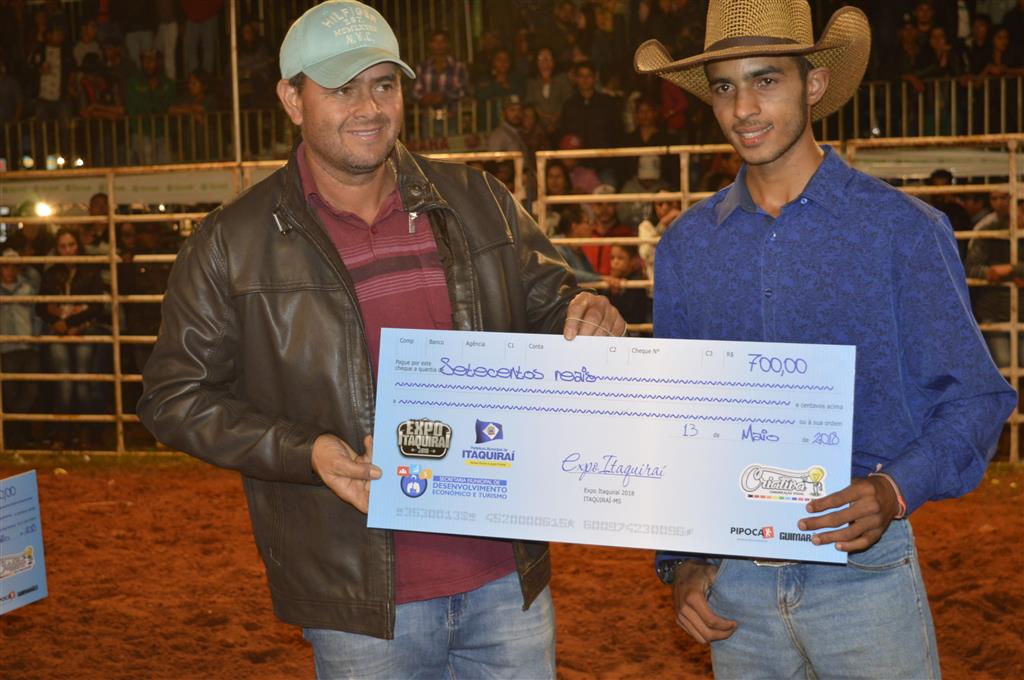 Cowboys de Itaquiraí levam os quatro primeiros prêmios do rodeio disputado na Expô Itaquiraí 2018