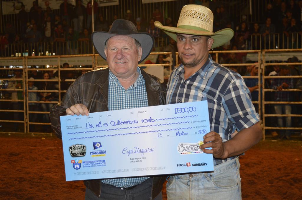 Cowboys de Itaquiraí levam os quatro primeiros prêmios do rodeio disputado na Expô Itaquiraí 2018