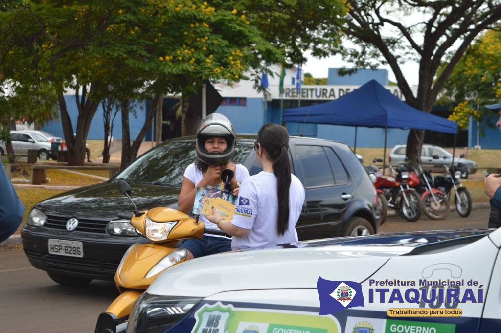 Demutran aponta sucesso da realização da Semana Nacional do Trânsito em Itaquiraí