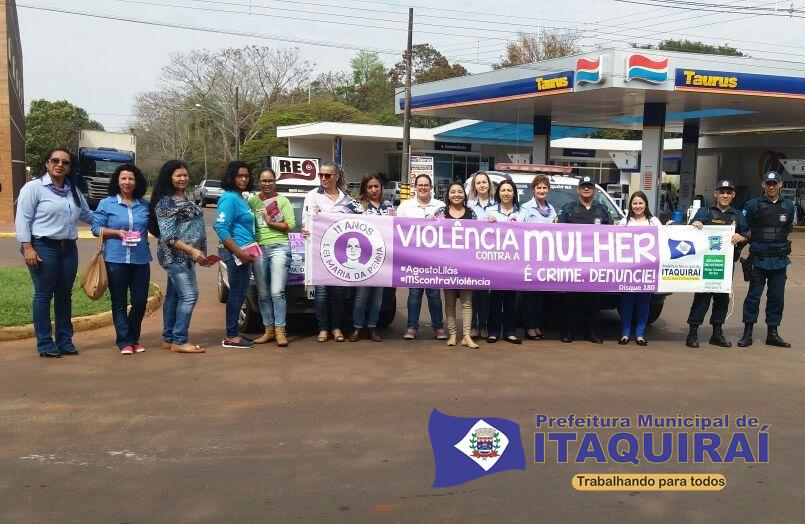 Campanha Agosto Lilás supera as expectativas e é sucesso em Itaquiraí