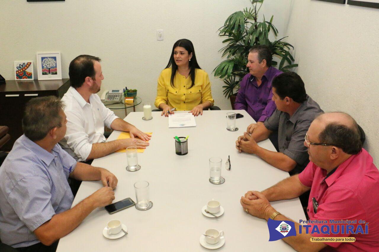 Vice-Prefeito Mano e vereadores apresentam à vice-governadora Rose a Associação dos Pastores Evangélicos de Itaquiraí