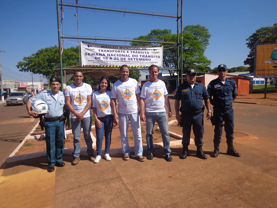 Itaquiraí realiza Semana Nacional do Trânsito com blitz, palestras e atividades educativas