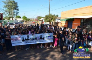 Proerd de Itaquiraí faz passeata anti drogas