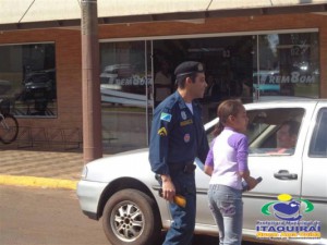 Município de Itaquiraí e Policia Militar realizaram Blitz Educativa de Trânsito