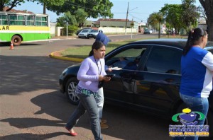 Município de Itaquiraí e Policia Militar realizaram Blitz Educativa de Trânsito