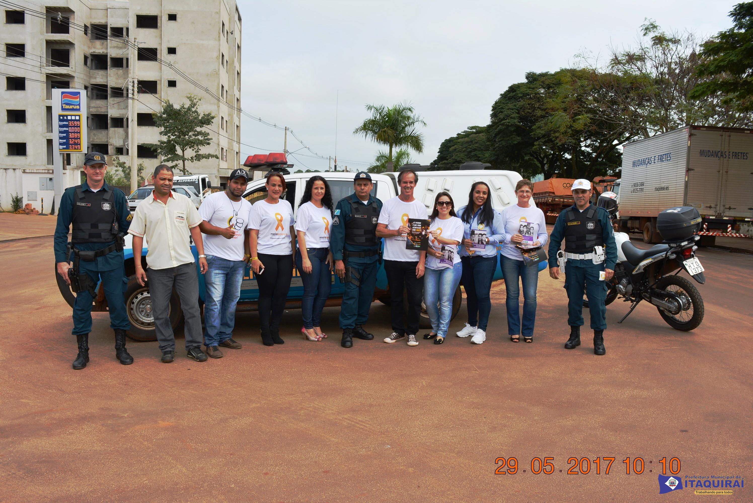 Campanha Maio Amarelo de Itaquiraí supera as expectativas do Demutran