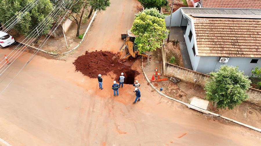 Itaquiraí já tem 80% das obras de esgoto concluídas; previsão de término é ainda esse ano