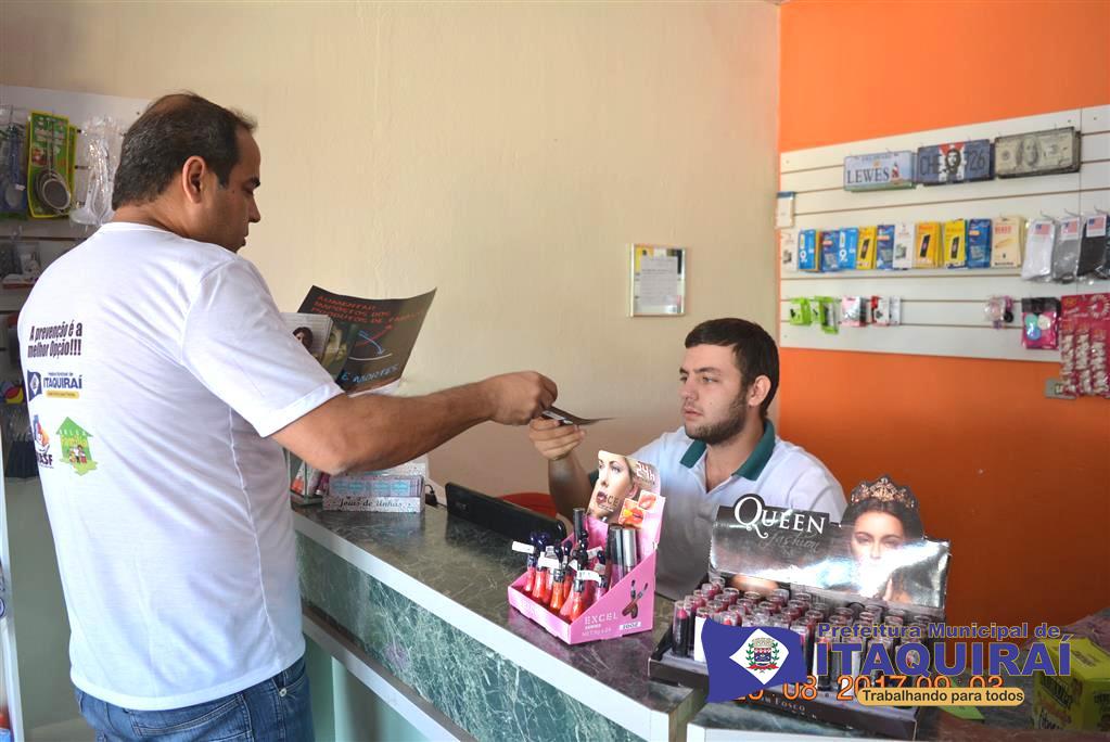Secretaria Municipal de Saúde de Itaquiraí realiza o Dia Nacional de Combate ao Uso do Fumo