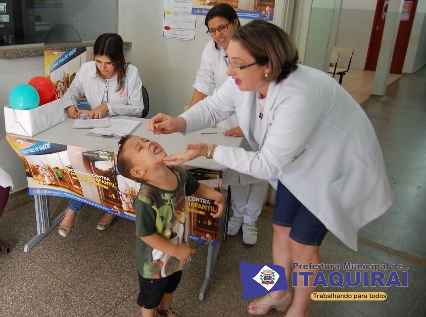 Saúde de Itaquiraí realiza dia “D” contra a paralisia; meta é imunizar 1.260 crianças