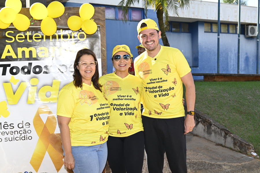Assistência Social promoveu passeio ciclístico para alertar sobre a prevenção ao suicídio