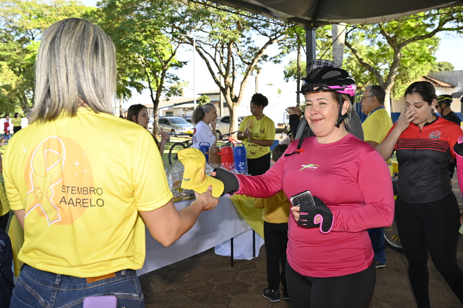 Assistência Social promoveu passeio ciclístico para alertar sobre a prevenção ao suicídio