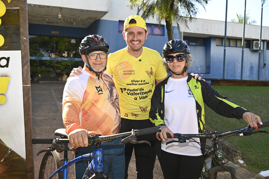 Assistência Social promoveu passeio ciclístico para alertar sobre a prevenção ao suicídio