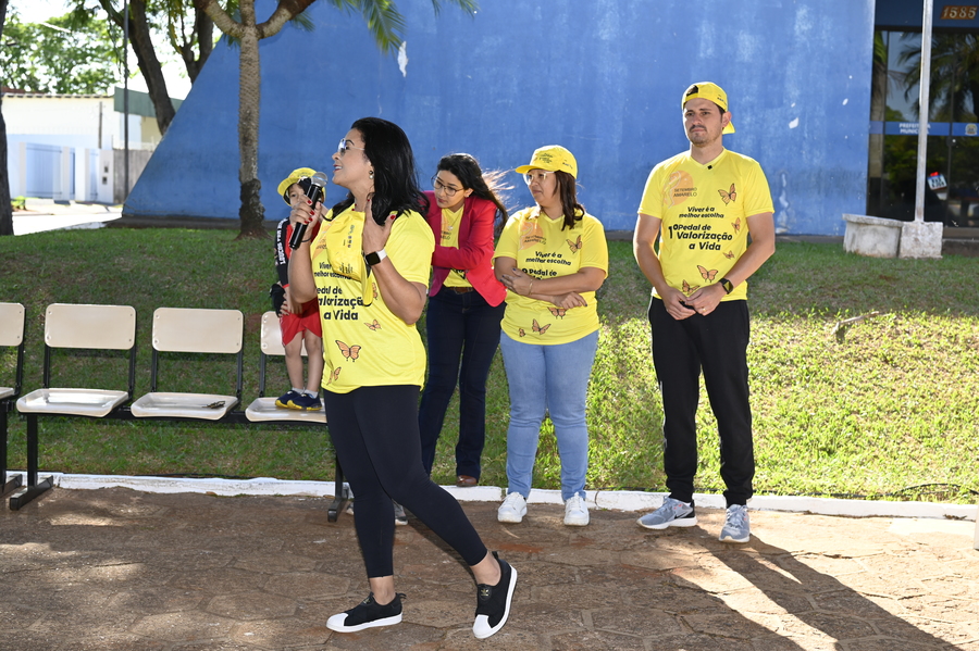 Assistência Social promoveu passeio ciclístico para alertar sobre a prevenção ao suicídio