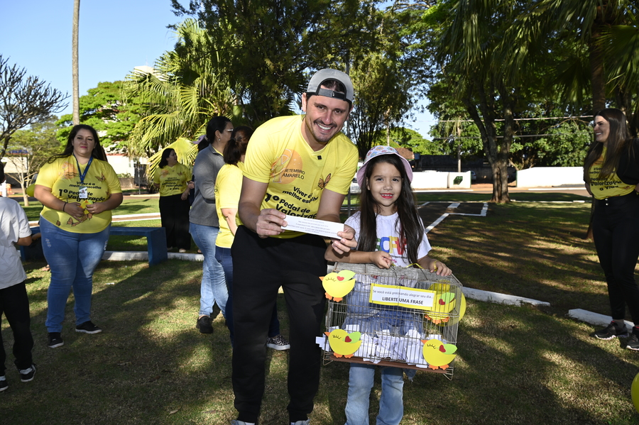 Assistência Social promoveu passeio ciclístico para alertar sobre a prevenção ao suicídio