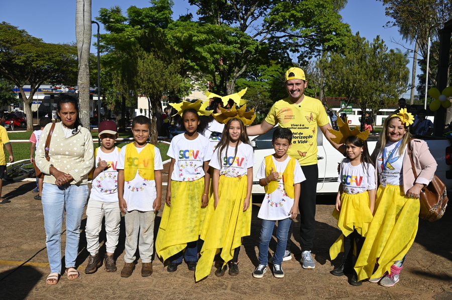 Assistência Social promoveu passeio ciclístico para alertar sobre a prevenção ao suicídio