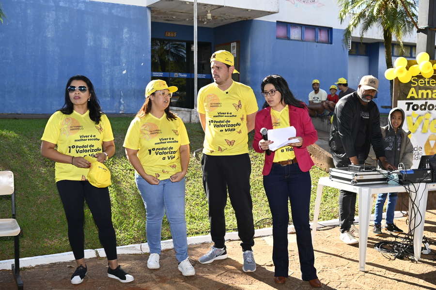 Assistência Social promoveu passeio ciclístico para alertar sobre a prevenção ao suicídio